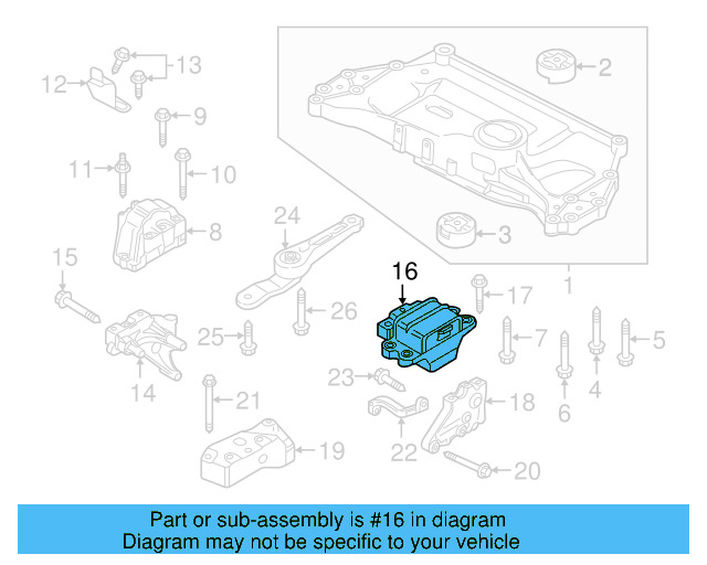 Mount 1K0-199-555-CE - View 21