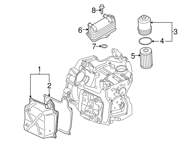 Transmission Filter Housing 0BH-325-159
