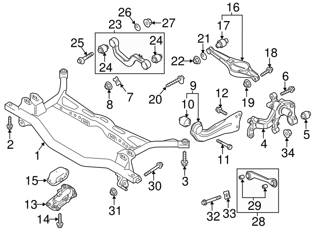 Lower Control Arm Lock Nut N-101-064-02 - View 53
