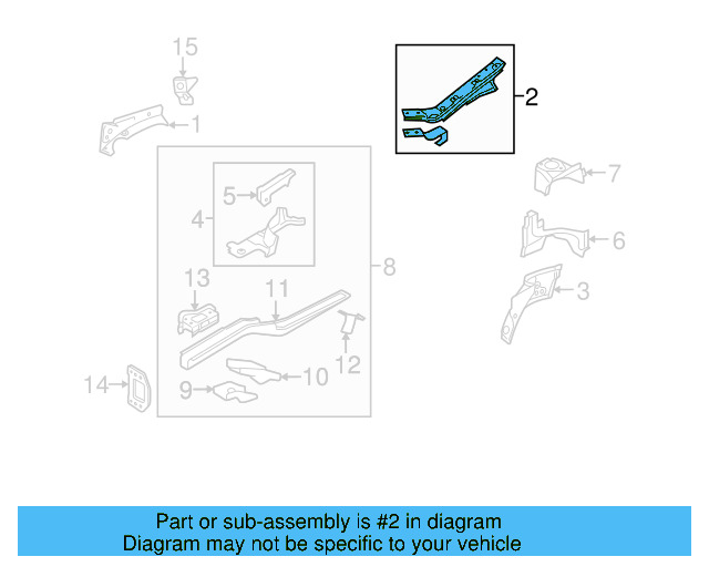 Upper Rail 1K0-809-146-A - View 7