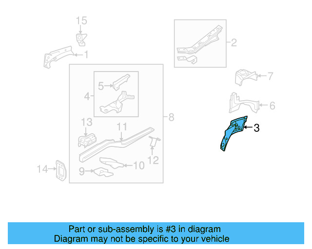 Apron Panel 1K0-805-147-A - View 12