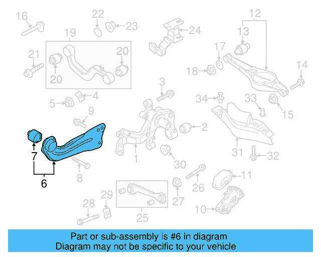 Trailing Arm 1K0-505-224-K - View 16