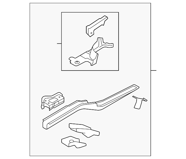Lower Rail Assembly 1K0-803-092-M - View 3