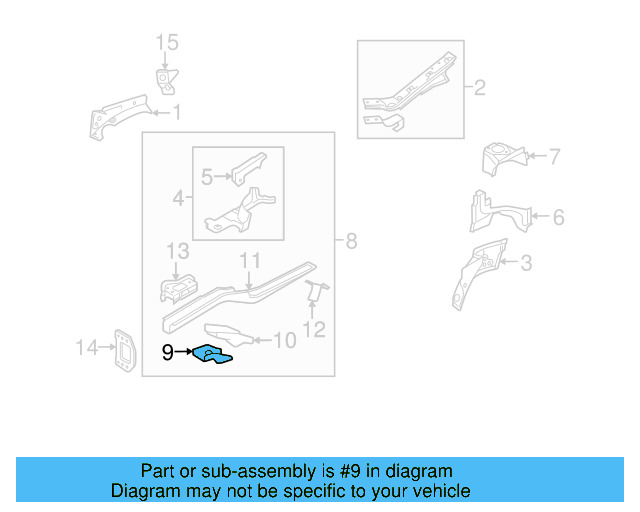 Front Retainer 1K0-803-128 - View 7