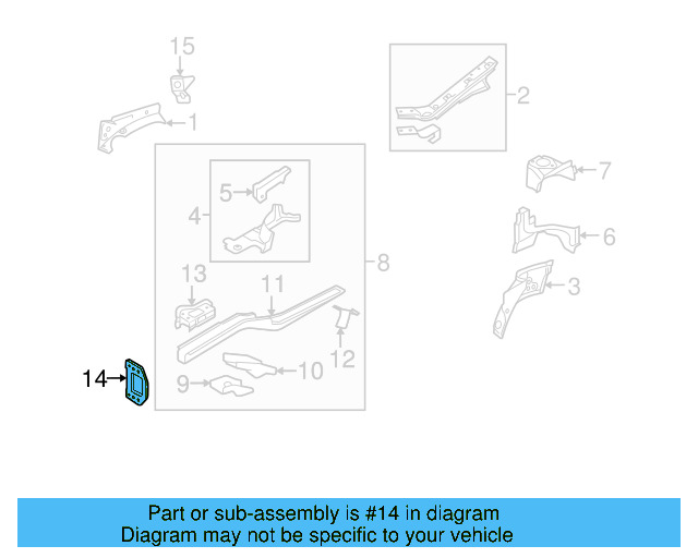 Frame End Cap 1K0-804-181-B - View 18