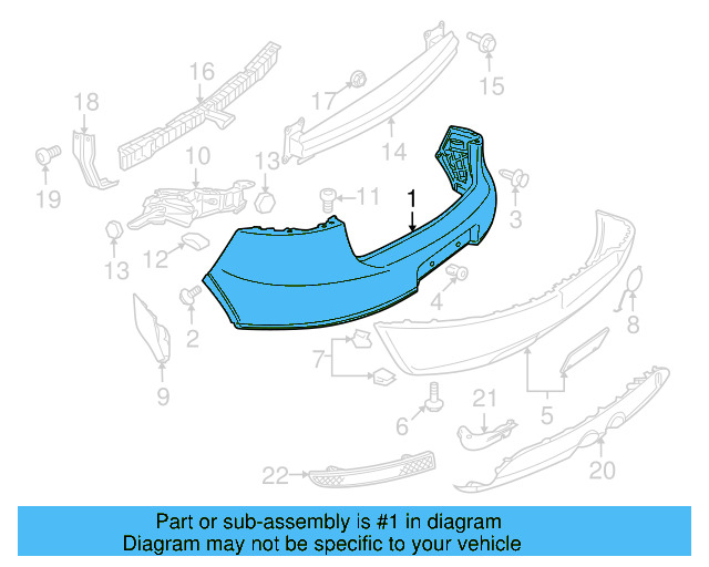 Bumper Cover (Unpainted) 1k6807417cgru - View 2