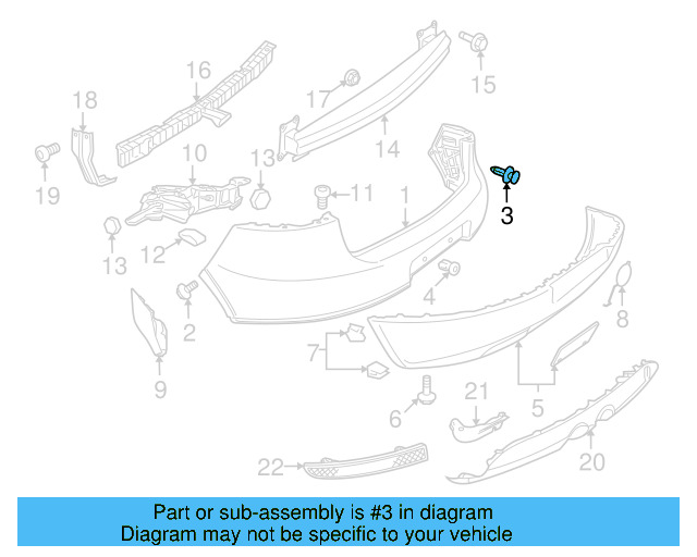 Fender Liner Extension Screw N-103-546-02 - View 15