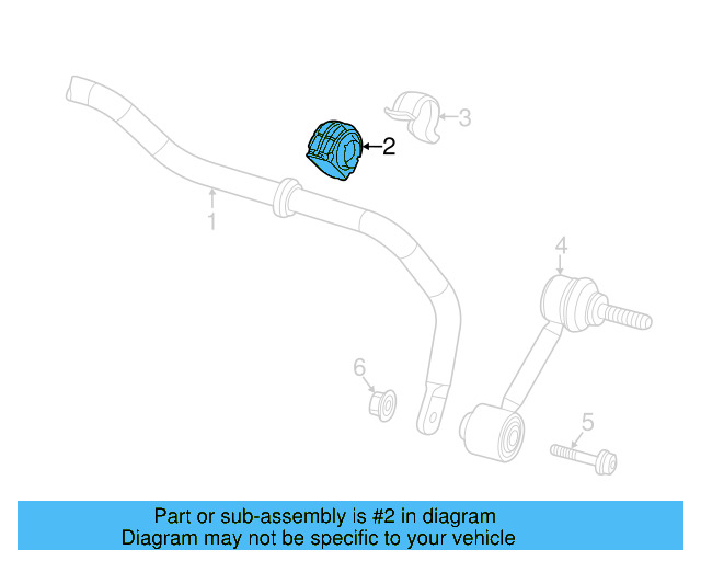 Stabilizer Bar Bushing 1K0-511-327-AQ - View 7