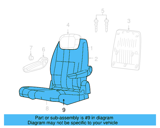 Headrest Guide 7B0-881-920-A-DE5 - View 12