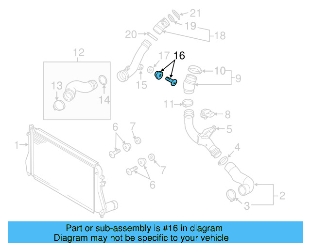 Air Pipe Bolt Assembly 3C0-145-830 - View 8