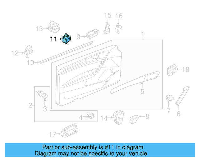 Mirror Switch 5G0-959-565-AC-ICX - View 22