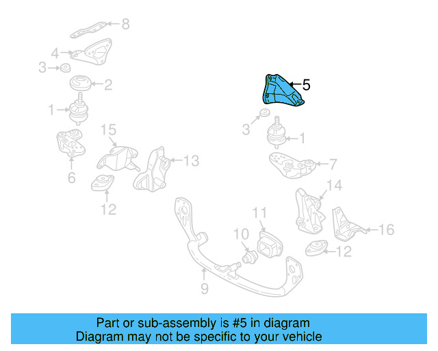 Mount Bracket 8D0-199-305-A - View 5