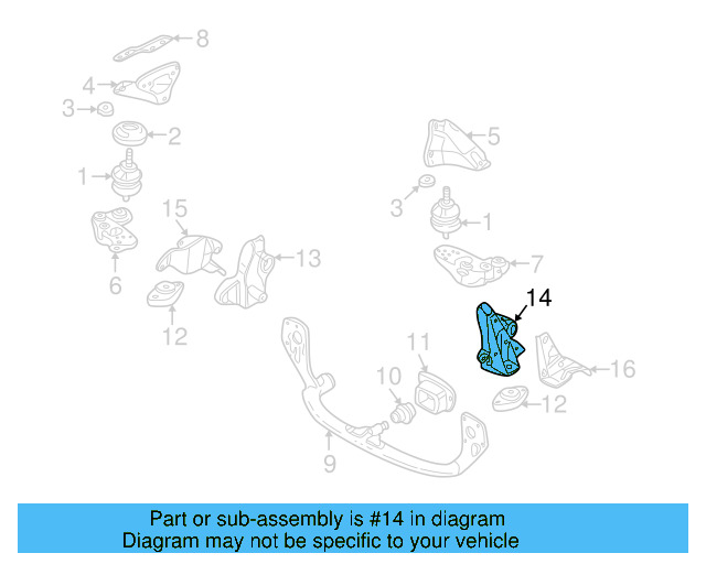 Trans Support 8D0-399-107-T - View 14
