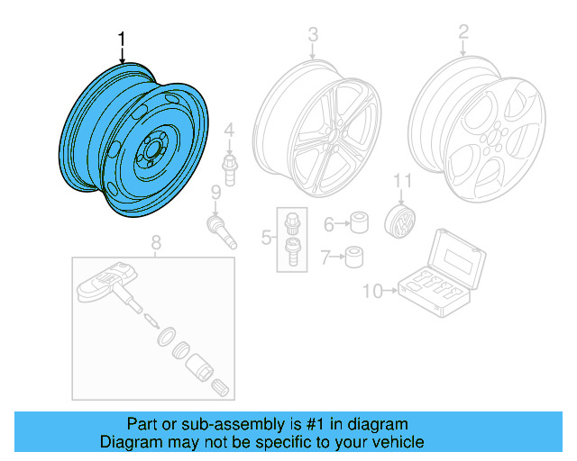 Spare Wheel 1K0-601-027-CB-03C - View 39