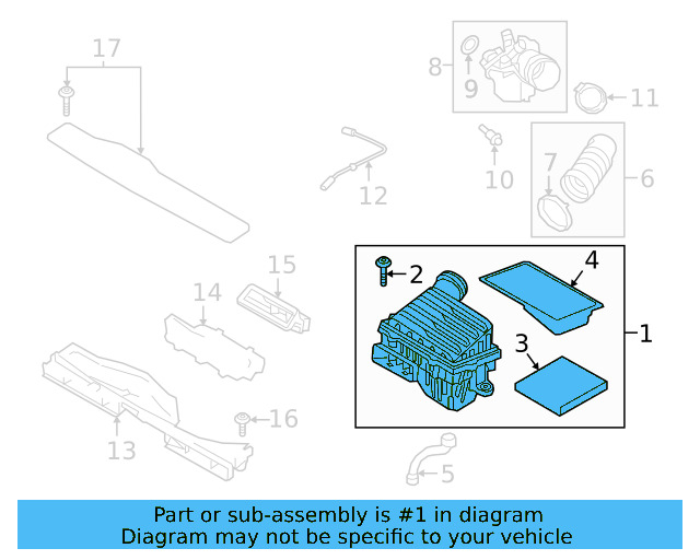 Air Cleaner Assembly 5QM-129-607-C - View 8