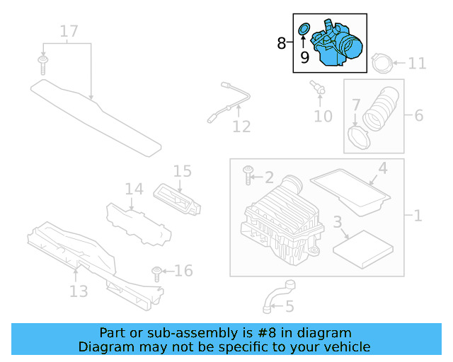 Intake Pipe 04E-129-654-R - View 9