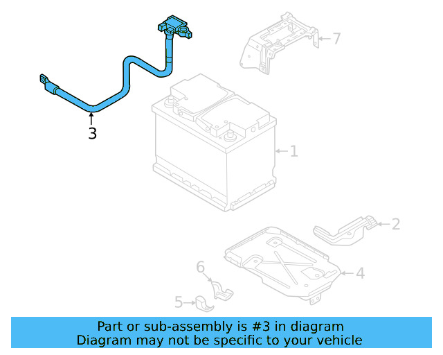 Battery Cable 1EA-915-181-B - View 3