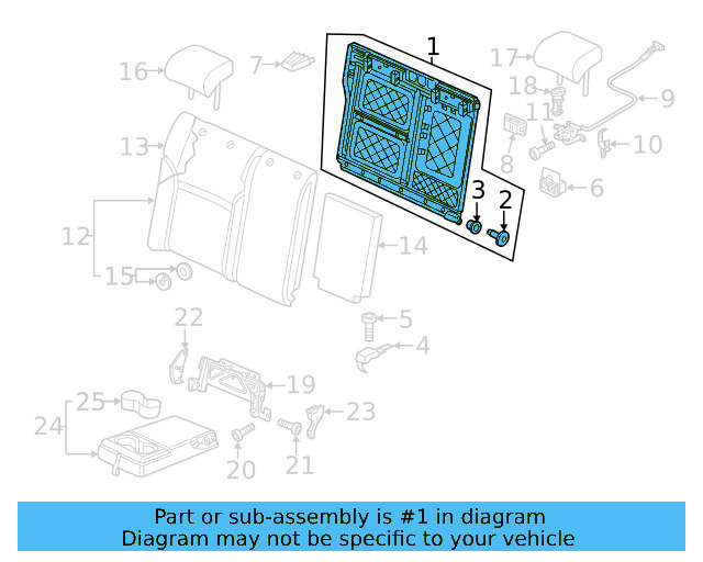 Seat Back Frame 5C6-885-504-H - View 16