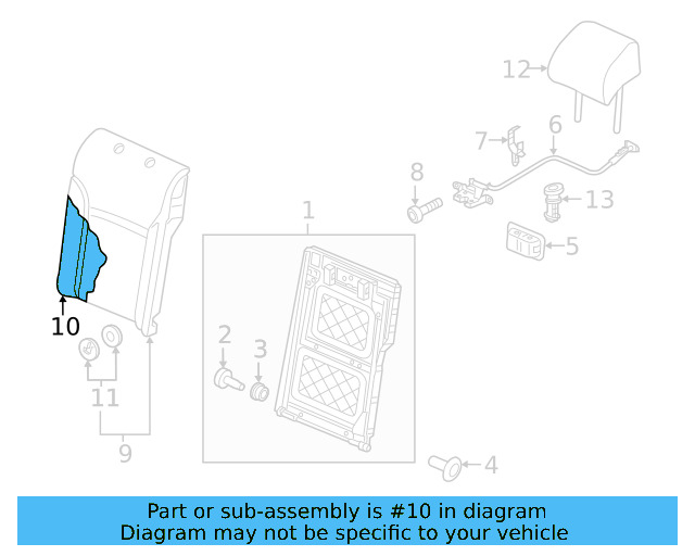Seat Back Pad 561-885-776-C - View 14