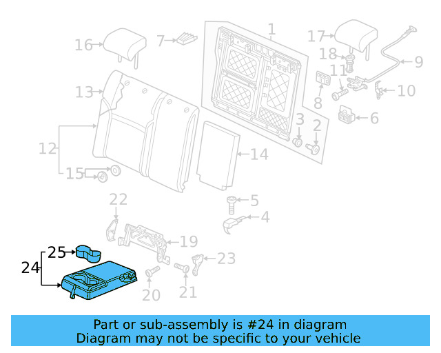 Armrest Assembly 561-885-875-AK-SL1