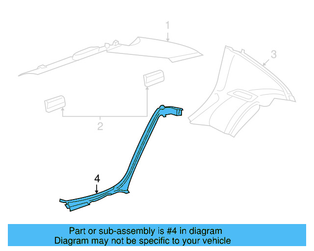 Lower Quarter Trim 3D7-867-766-D-5B2