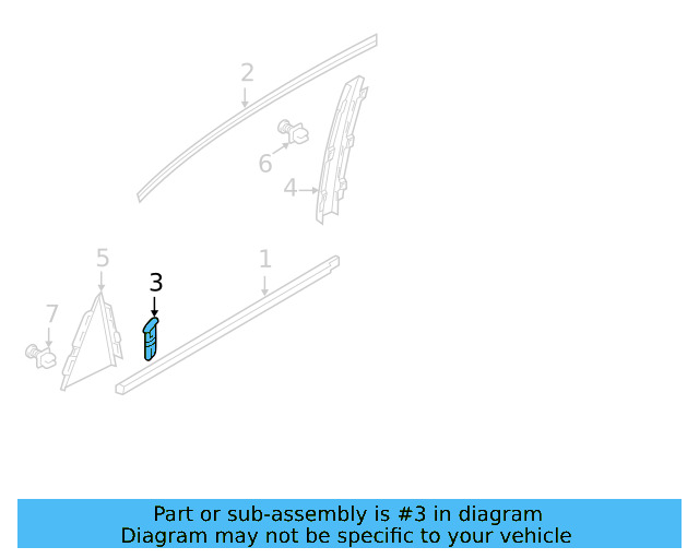Frame Molding Clip 3C0-837-975 - View 15