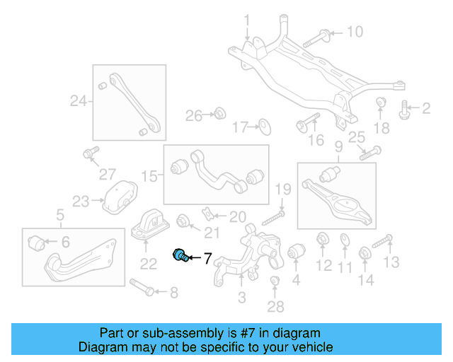 Lower Control Arm Mount Bolt N-106-286-01 - View 17