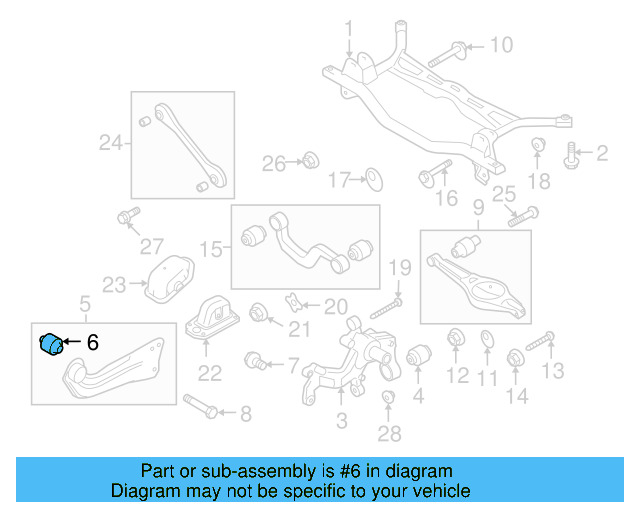 Lower Control Arm Mount Bolt N-106-286-01 - View 16