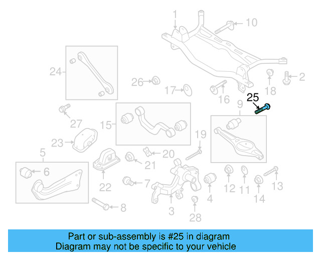 Tie Rod Assembly Mount Bolt N-102-112-02