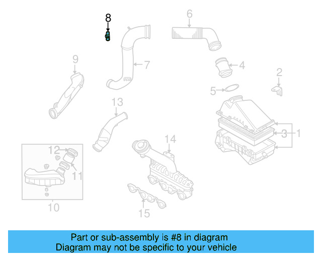 Heat Tube 1J0-906-391-B - View 14