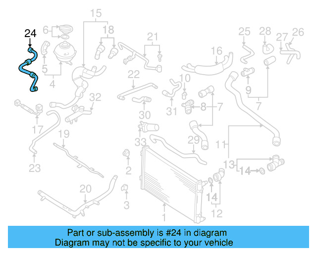 Hose 1C0-121-447-M - View 2