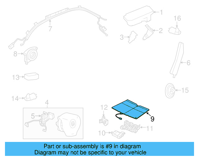 Side Impact Inflator Module 5C0-880-242-D - View 6