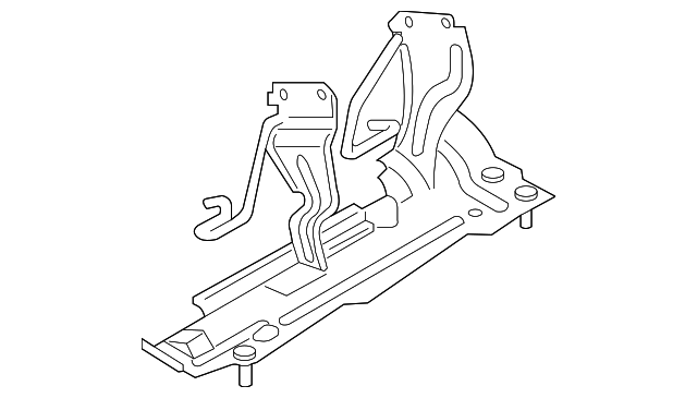 Instrument Panel Air Bag Bracket 1Q1-880-505-B - View 6