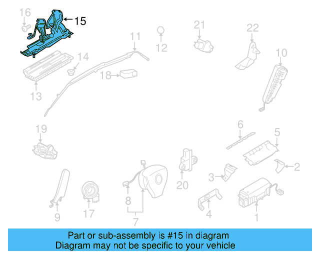 Instrument Panel Air Bag Bracket 1Q1-880-505-B - View 7