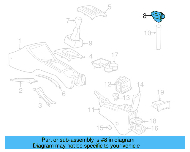 Shift Knob 357-713-155-B - View 4