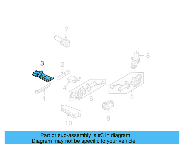 Seat Support 1J0-803-232-A - View 17