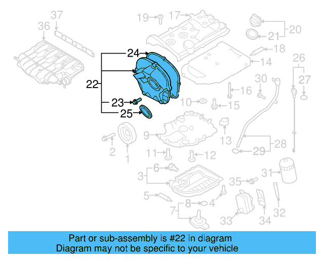 Front Cover 06K-109-210-AF - View 7