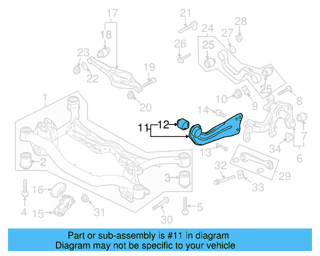 Trailing Arm 3C0-505-223-A