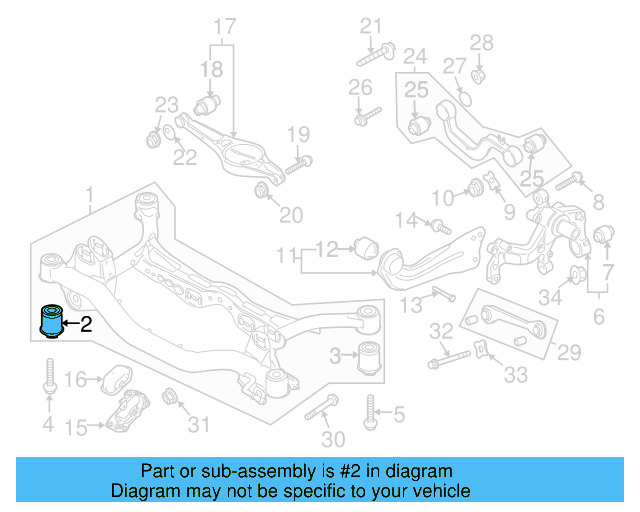 Suspension Cross 3C0-505-145 - View 5
