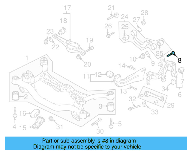 Suspension Cross 3C0-505-145-A - View 2