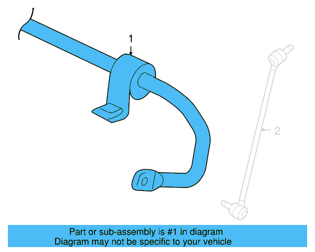 Stabilizer Bar 1K0-411-303-BK - View 6