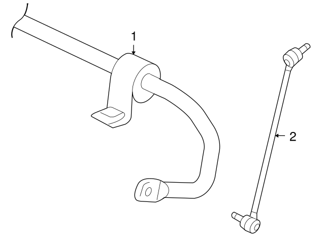 Stabilizer Bar 1K0-411-303-BK - View 3