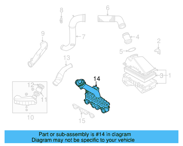 Intake Manifold 038-129-713-J