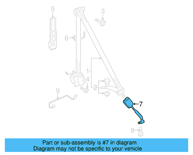Buckle End 1K3-857-756-BL-YLZ - View 12