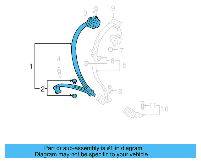 Lap & Shoulder Belt 1K6-857-806-AD-RAA - View 10