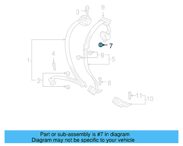 Center Belt Assembly Nut N-989-910-01 - View 28