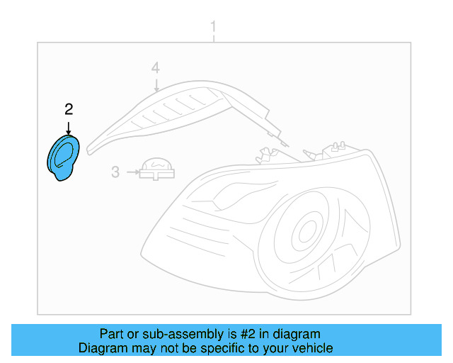 Tail Lamp Assembly Gasket 1Q0-945-191-A - View 6