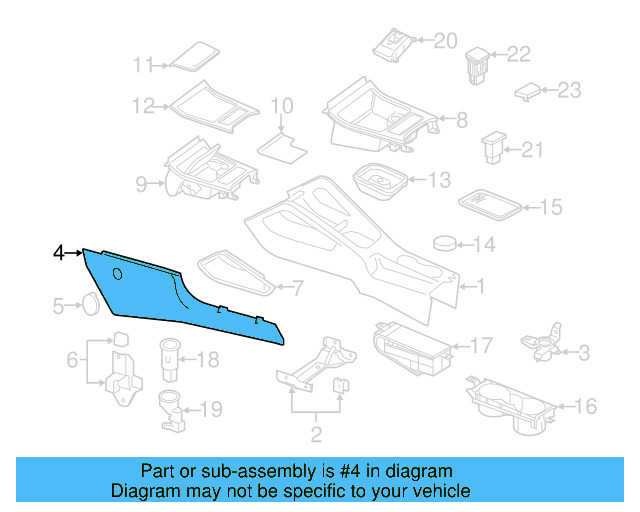Front Trim 5K0-863-487-A-1QB - View 9