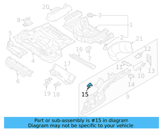 Retainer Plate 1K0-611-791-A - View 15