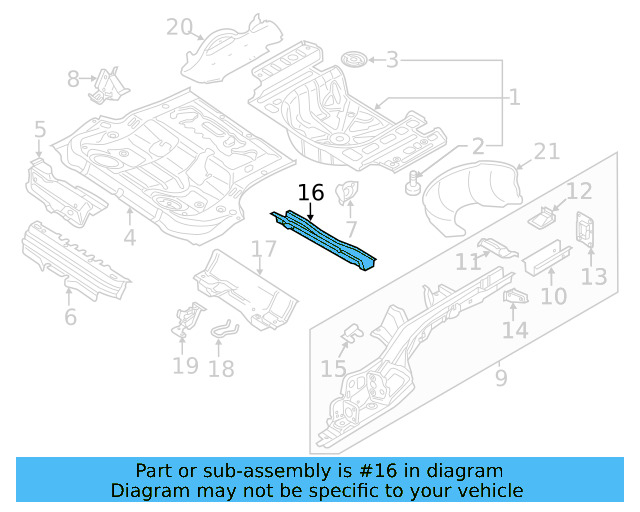 Rear Cross 561-803-535 - View 6